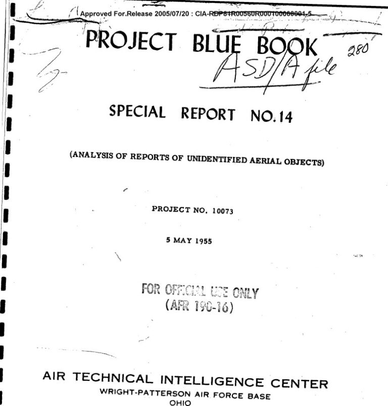 Zvláštní zpráva č. 14 projektu Blue Book